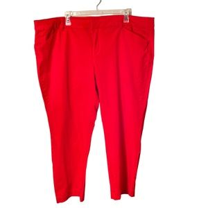 Old Navy Pixie Red Cropped Pants Size 24